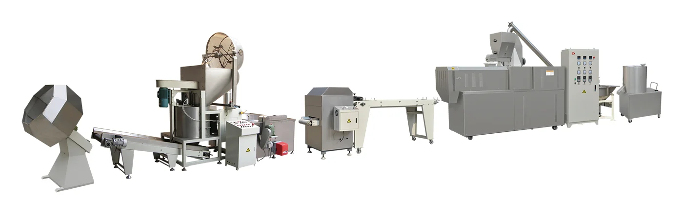 Máquina para hacer bocadillos extruidos y fritos