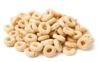 Puff oats loops made by Breakfast cereal machinery